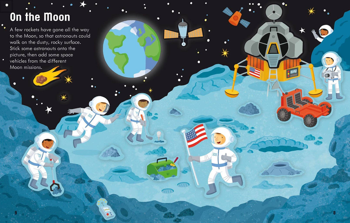 First Sticker Book Space: Usborne