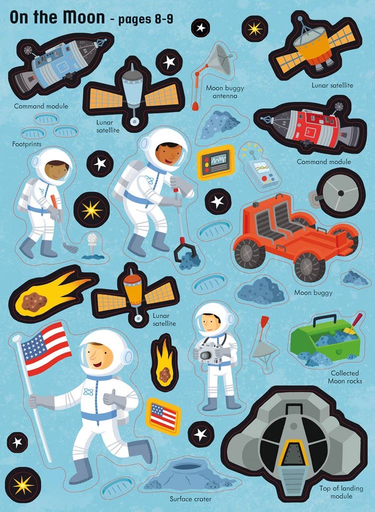 First Sticker Book Space: Usborne
