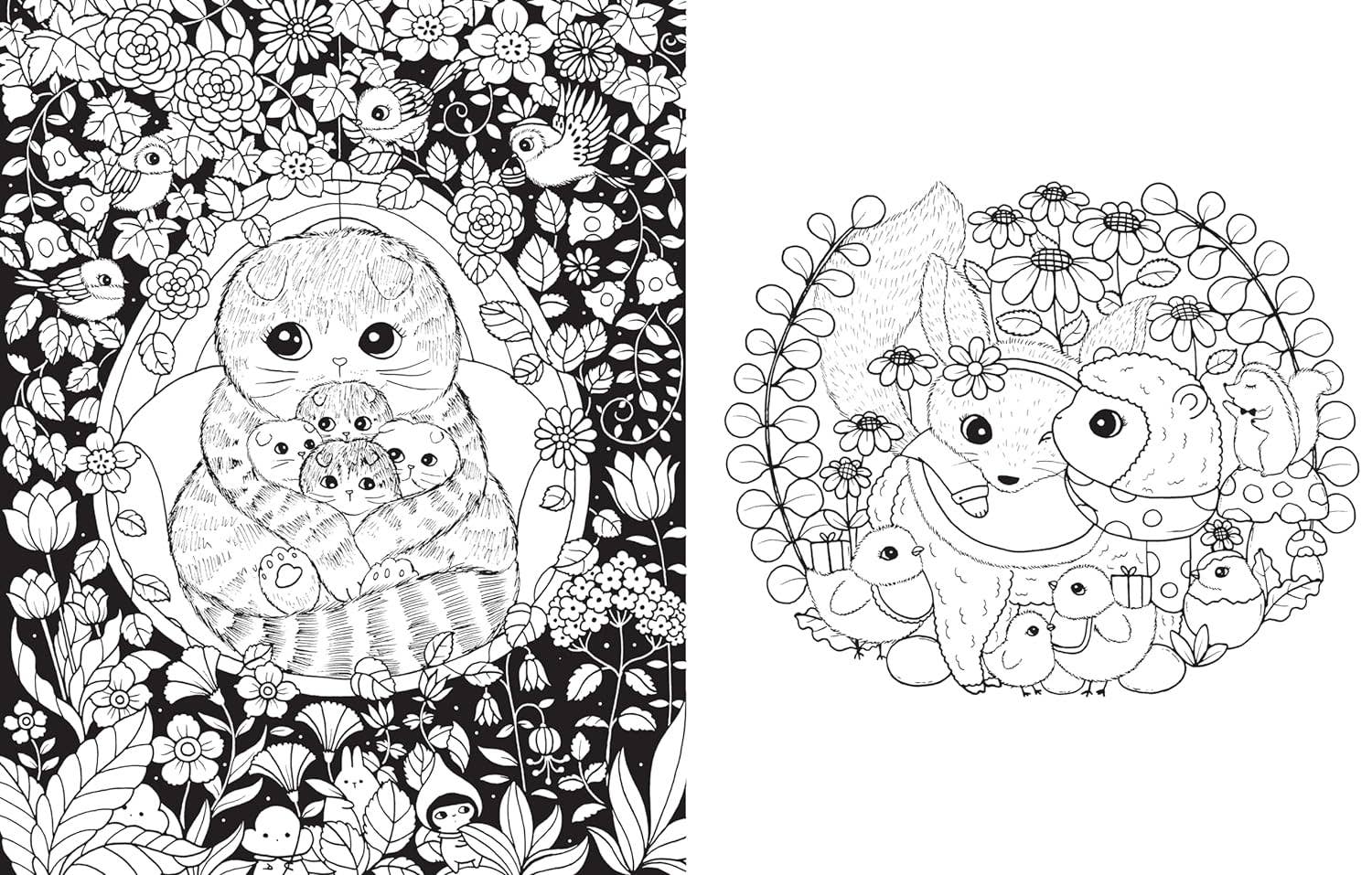 A Million Baby Animals Coloring Book by Lulu Mayo