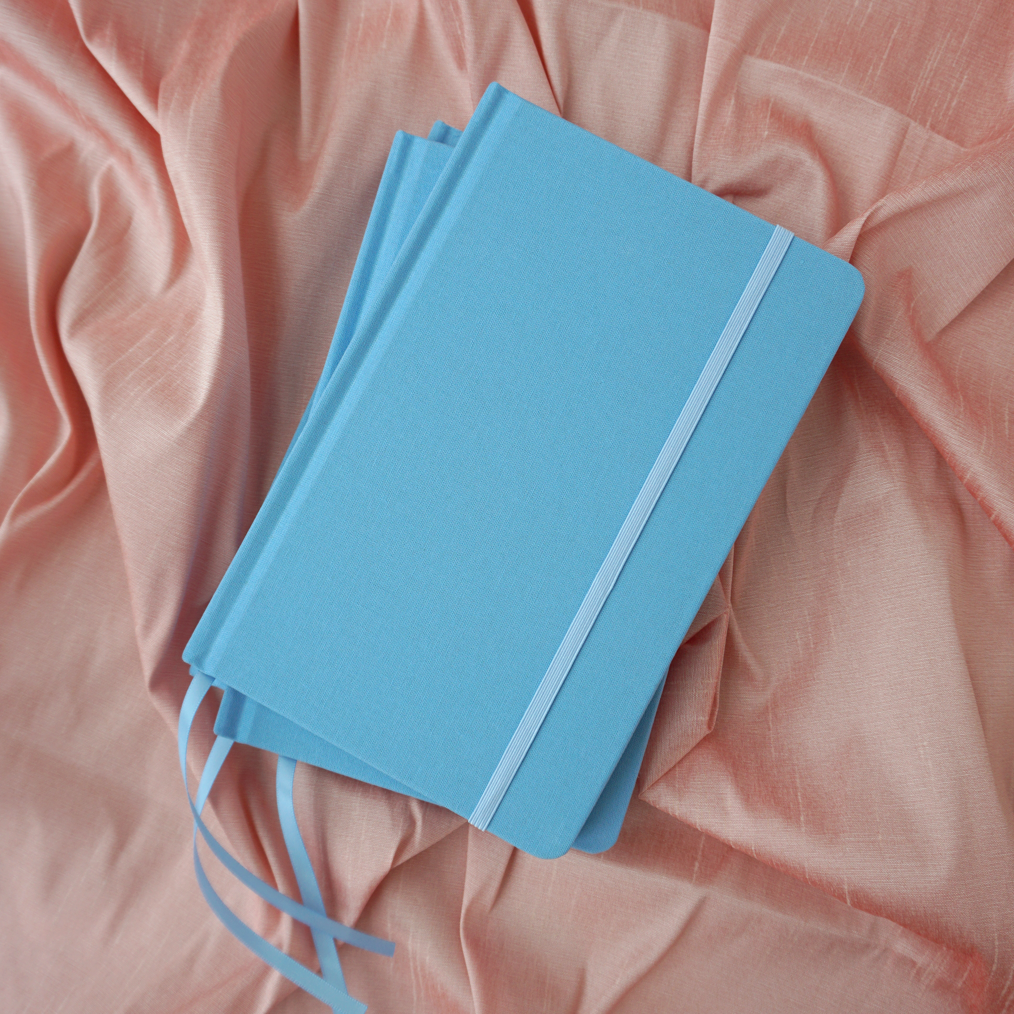 Light Blue Hardcover Journal - Free Customization