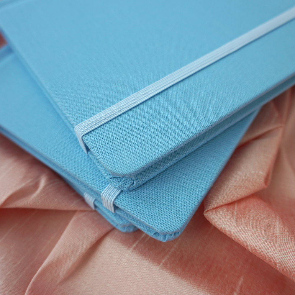 Light Blue Hardcover Journal - Free Customization