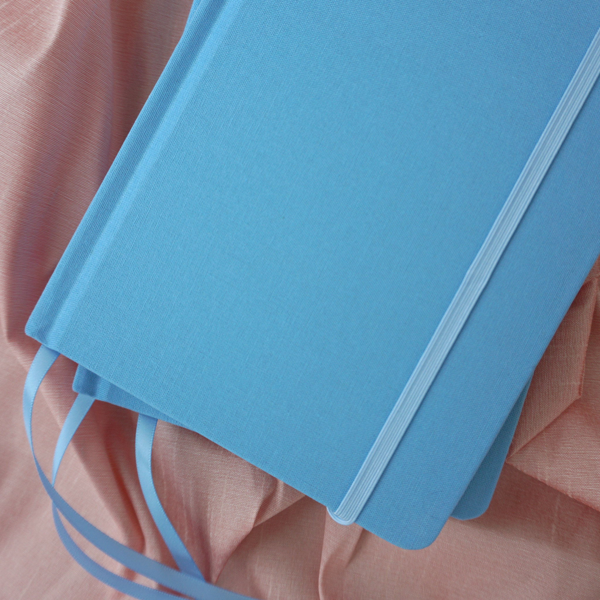 Light Blue Hardcover Journal - Free Customization