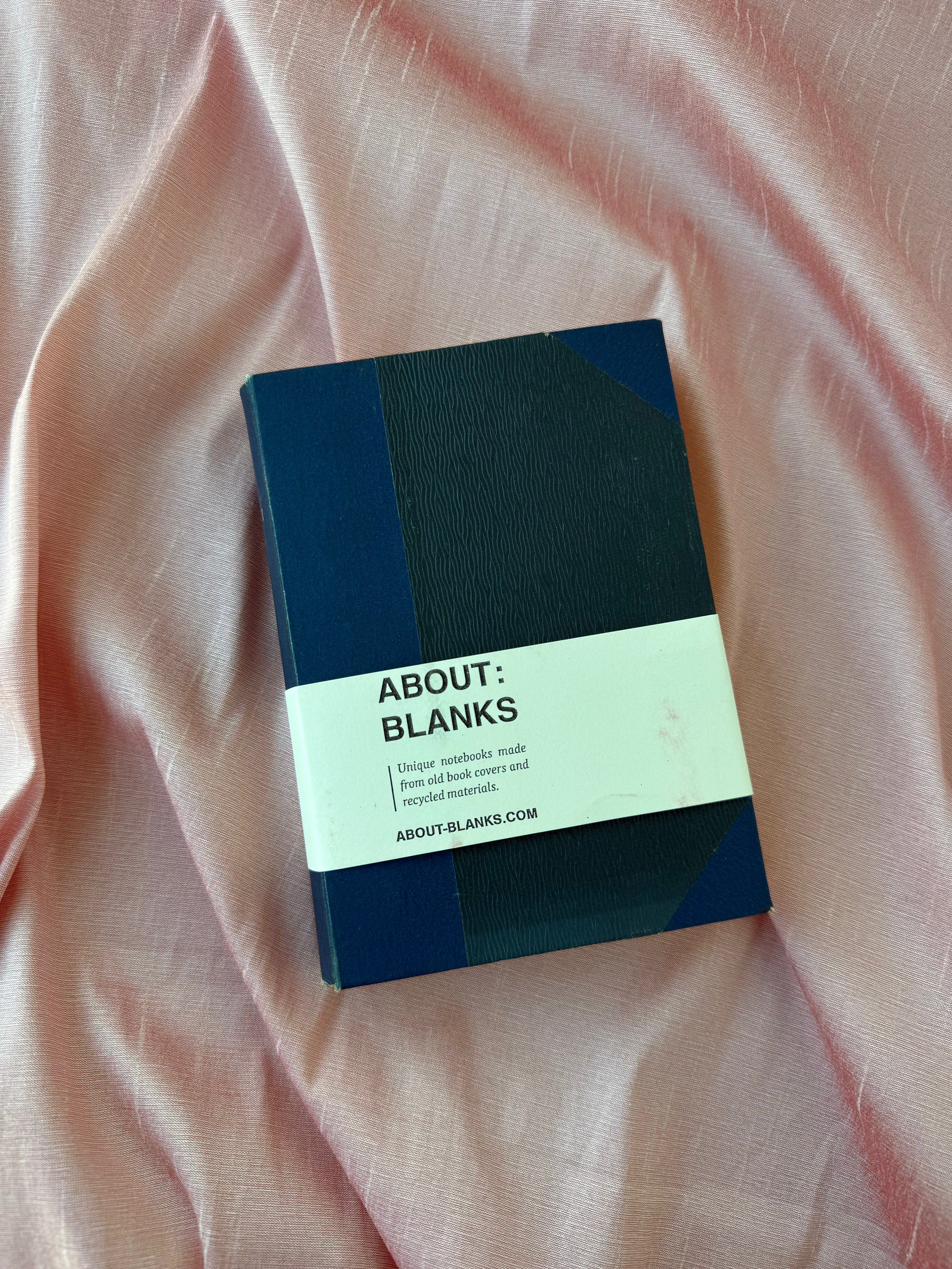 Vintage About Blanks Notebook: blue and black