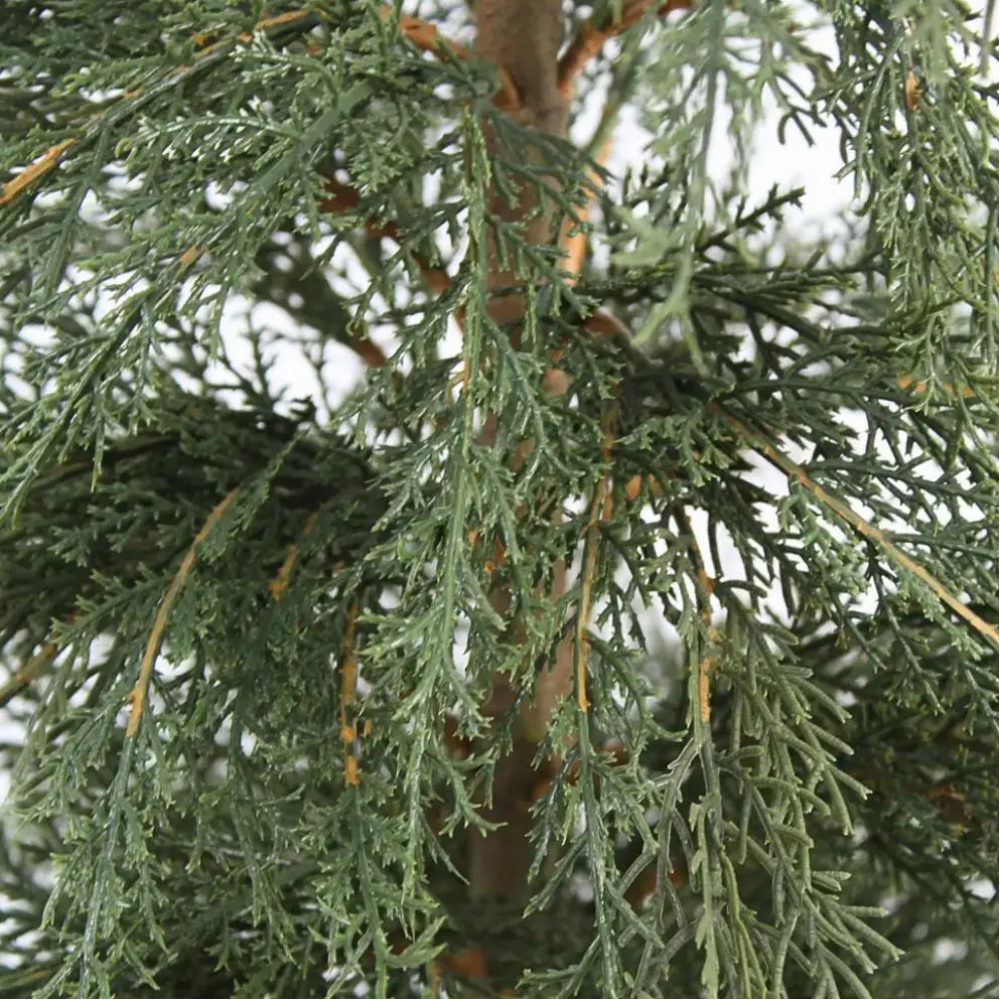 Holiday Faux Cedar Tree, Potted, 4 ft