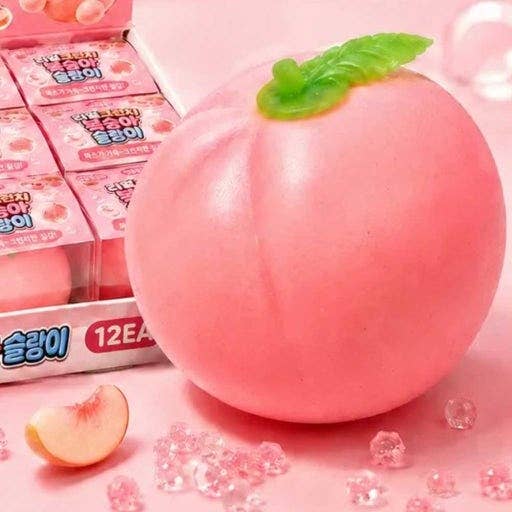 Peach Crunch Squishy – Soft & Stretchy ASMR Fidget Toy