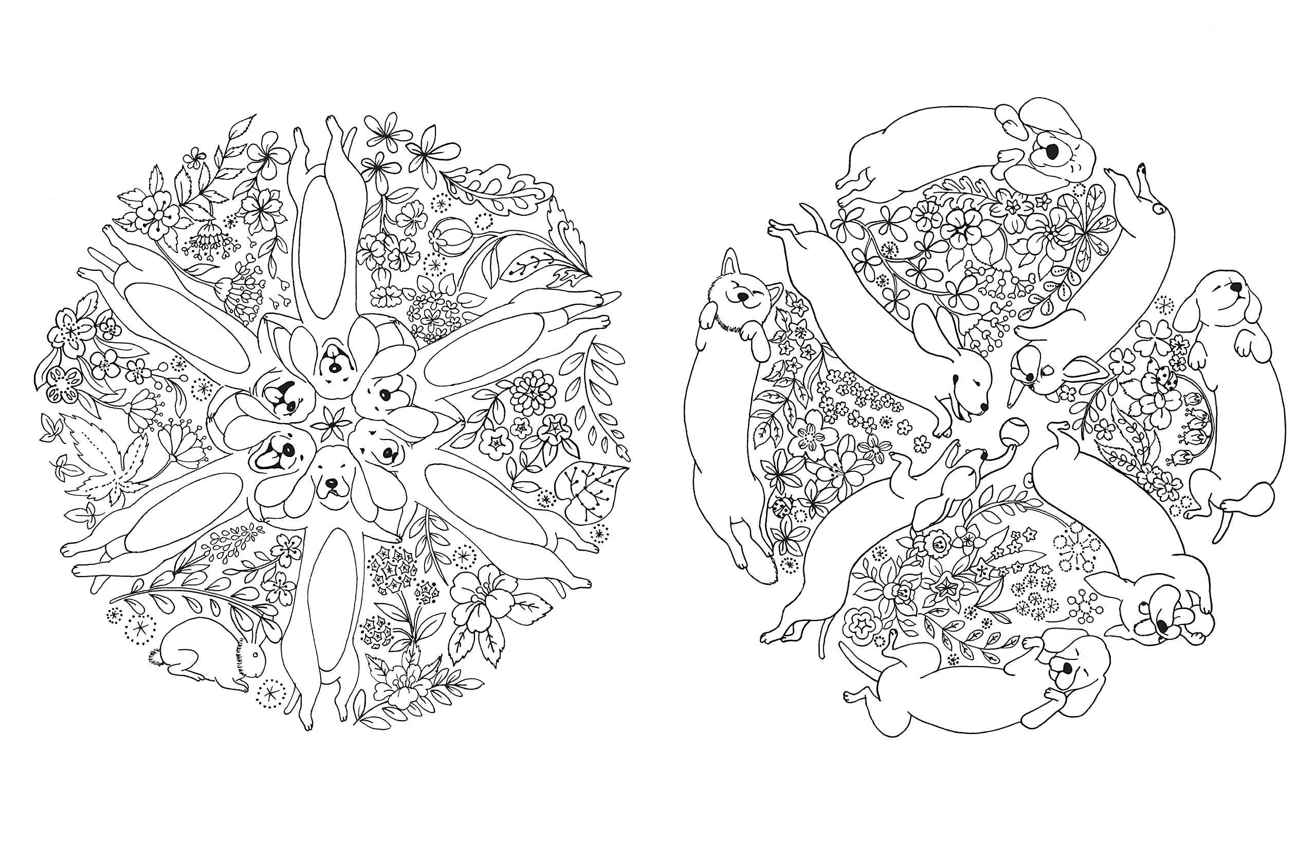 A Million Dogs Coloring Book