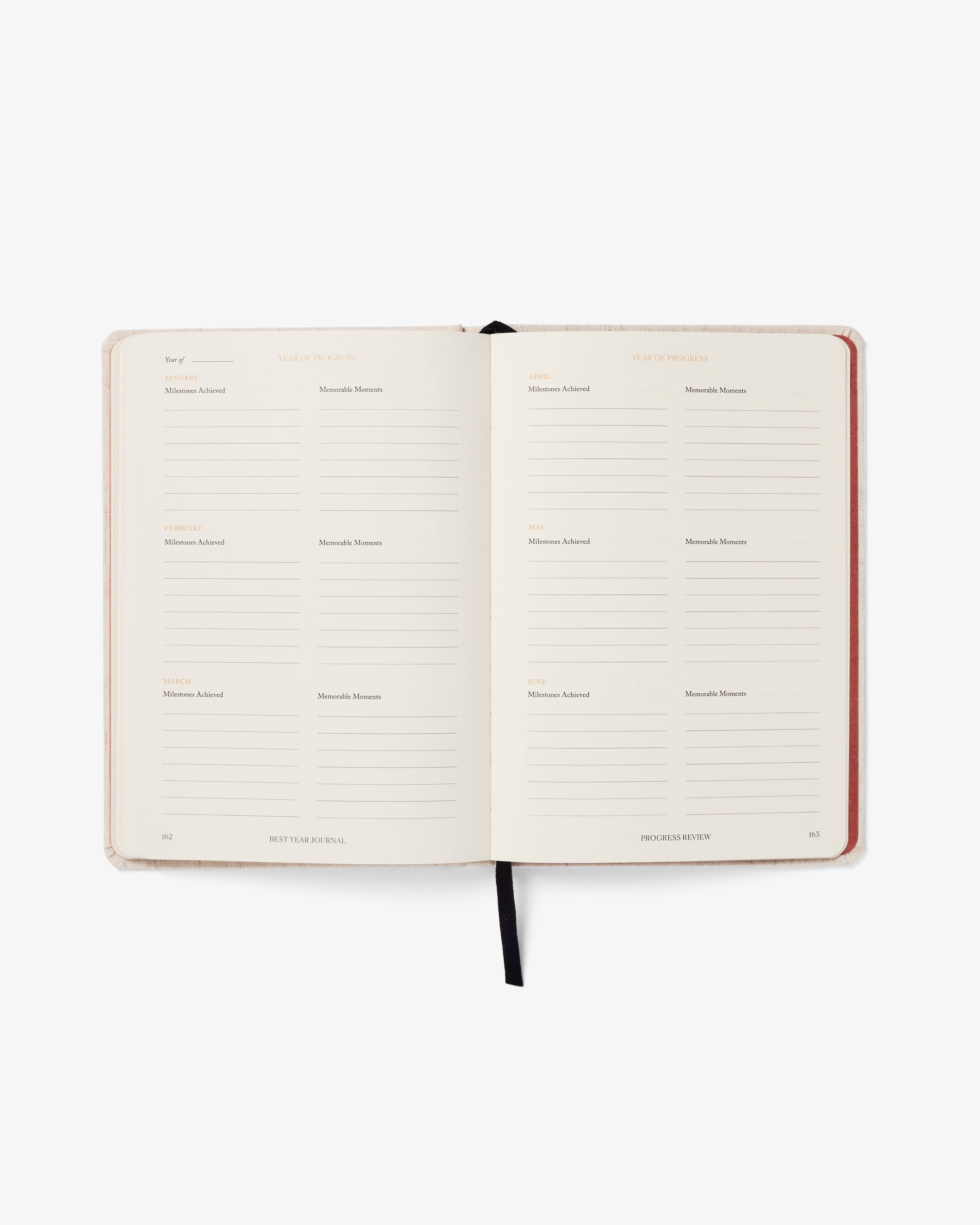Best Year Journal Green | Guided 12-month planner goals