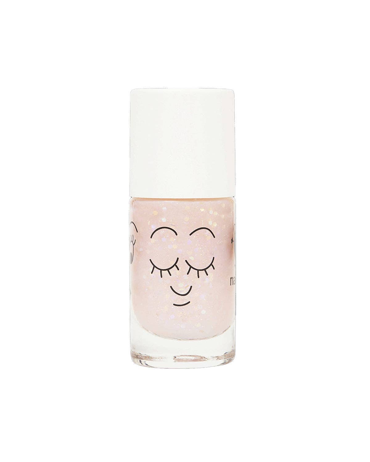 Nail Polish for Kids GLITTER SINGLE POLLY Light Pink Glitter
