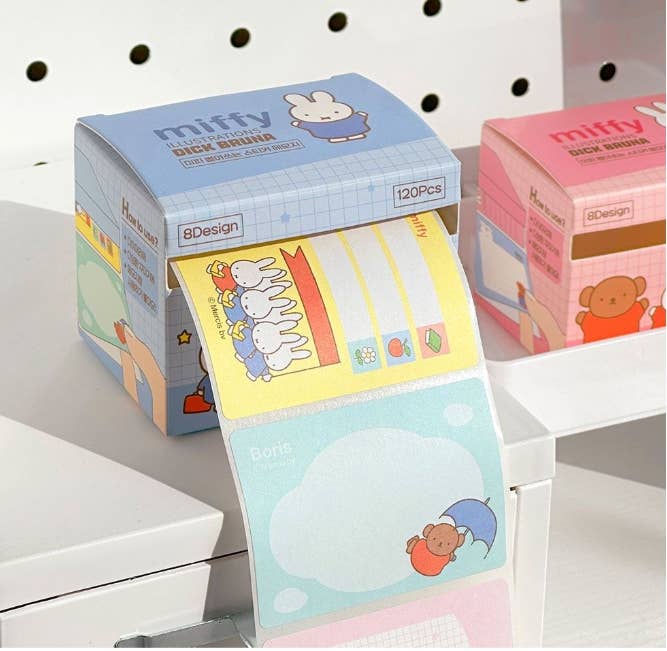 Miffy Pull-Out Sticky Memo Notes – 120 Sheets - Pink Box