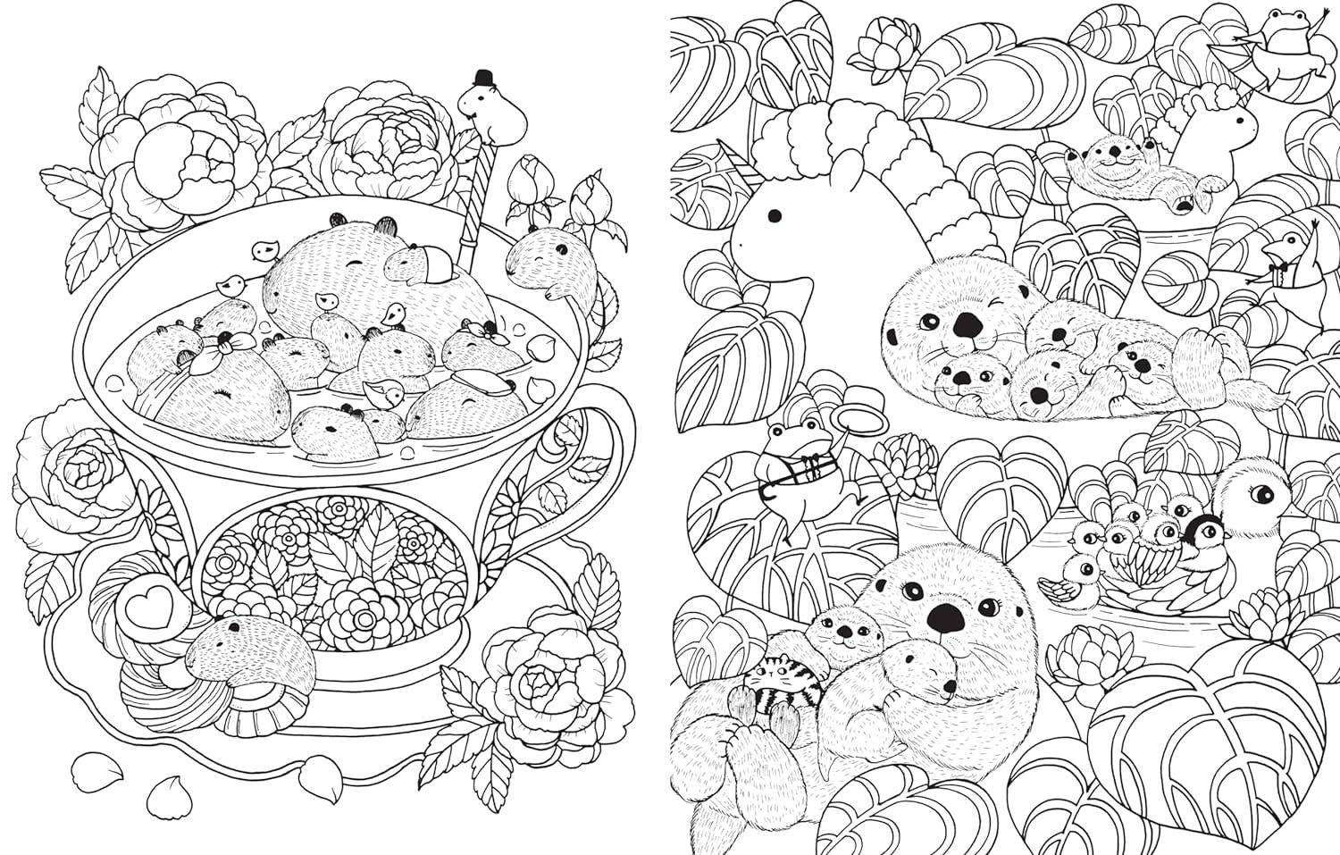 A Million Baby Animals Coloring Book by Lulu Mayo