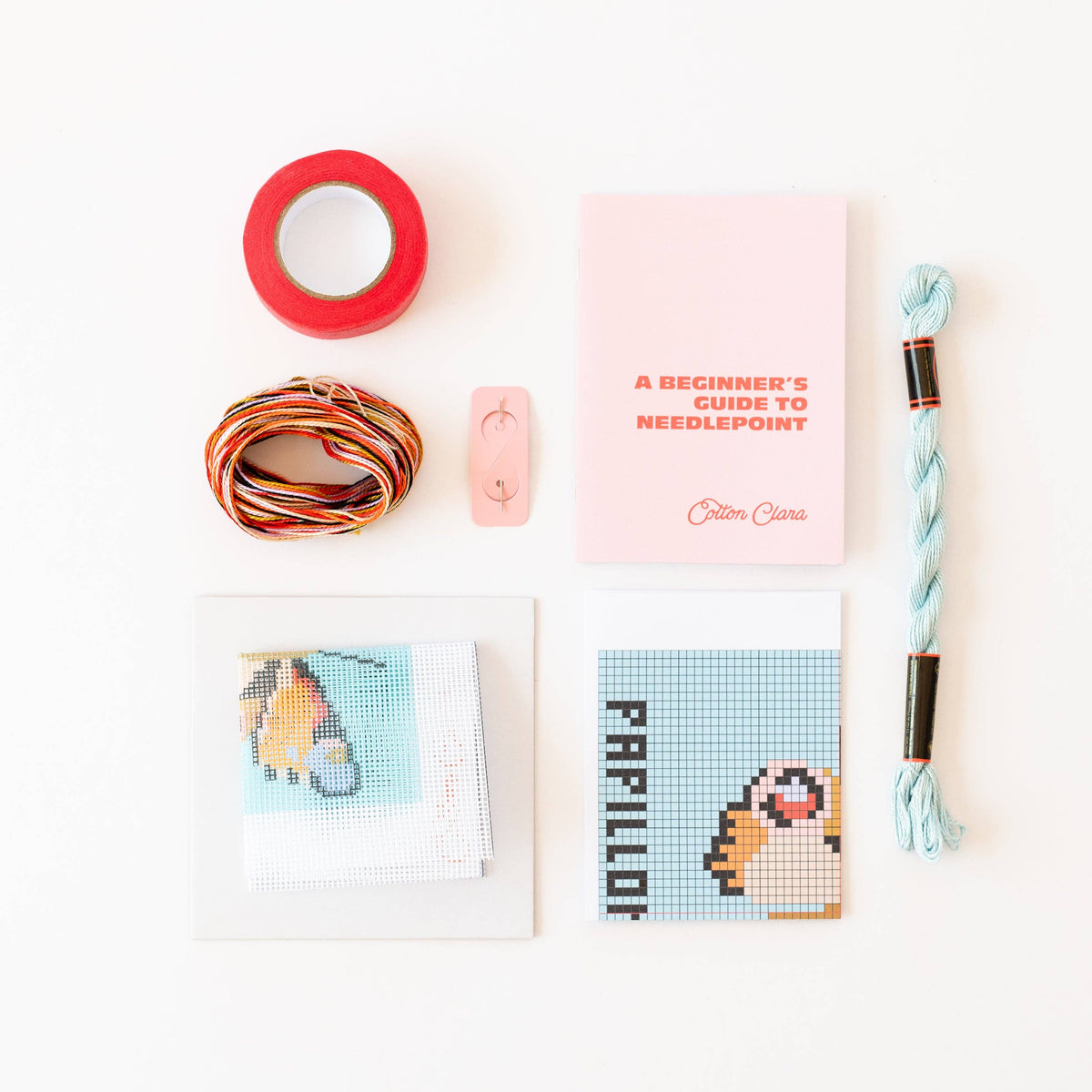 Butterfly Needlepoint Kit - Beginner Craft Kit