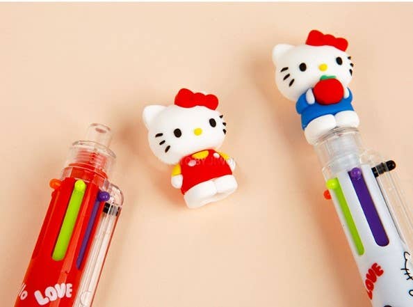 Sanrio Characters 6 Color Ball Point Pencil- 0.7mm : Hello Kitty