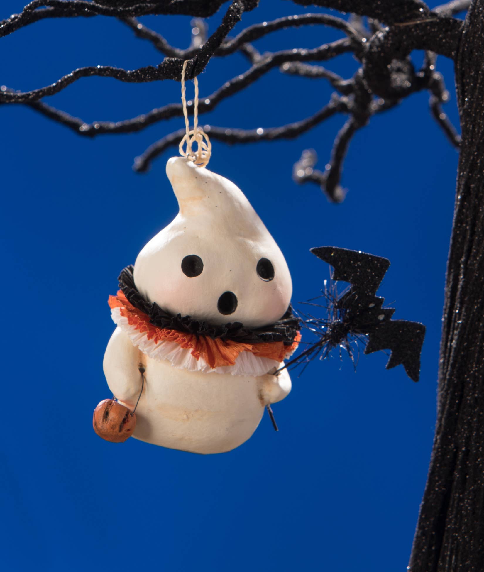 Little Boo With Bat Ornament