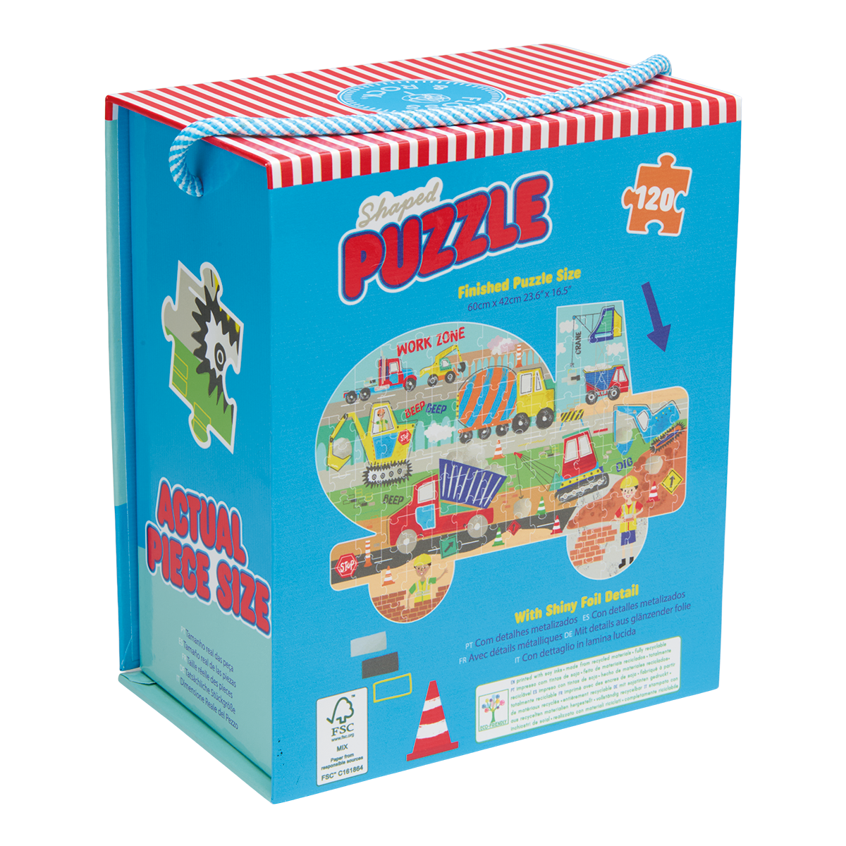 Construction 120pc Shapped Jigsaw Puzzle