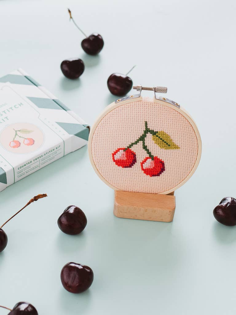 Cherry Cross Stitch Kit