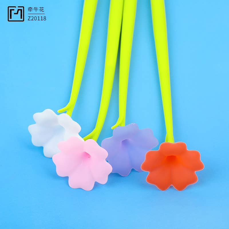 Morning Glory Flower Wiggle Pad Gel Pen