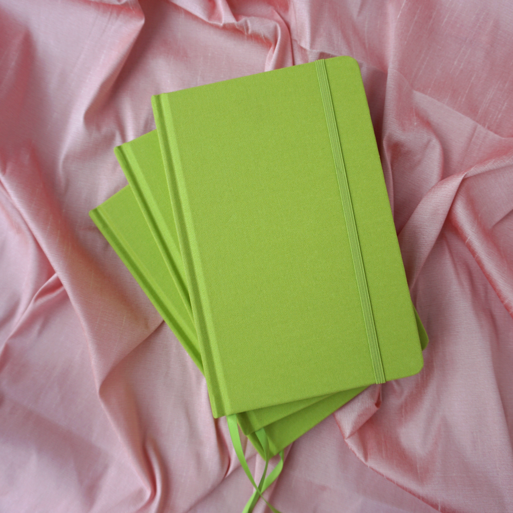 Apple Green Hardcover Journal - Free Customization