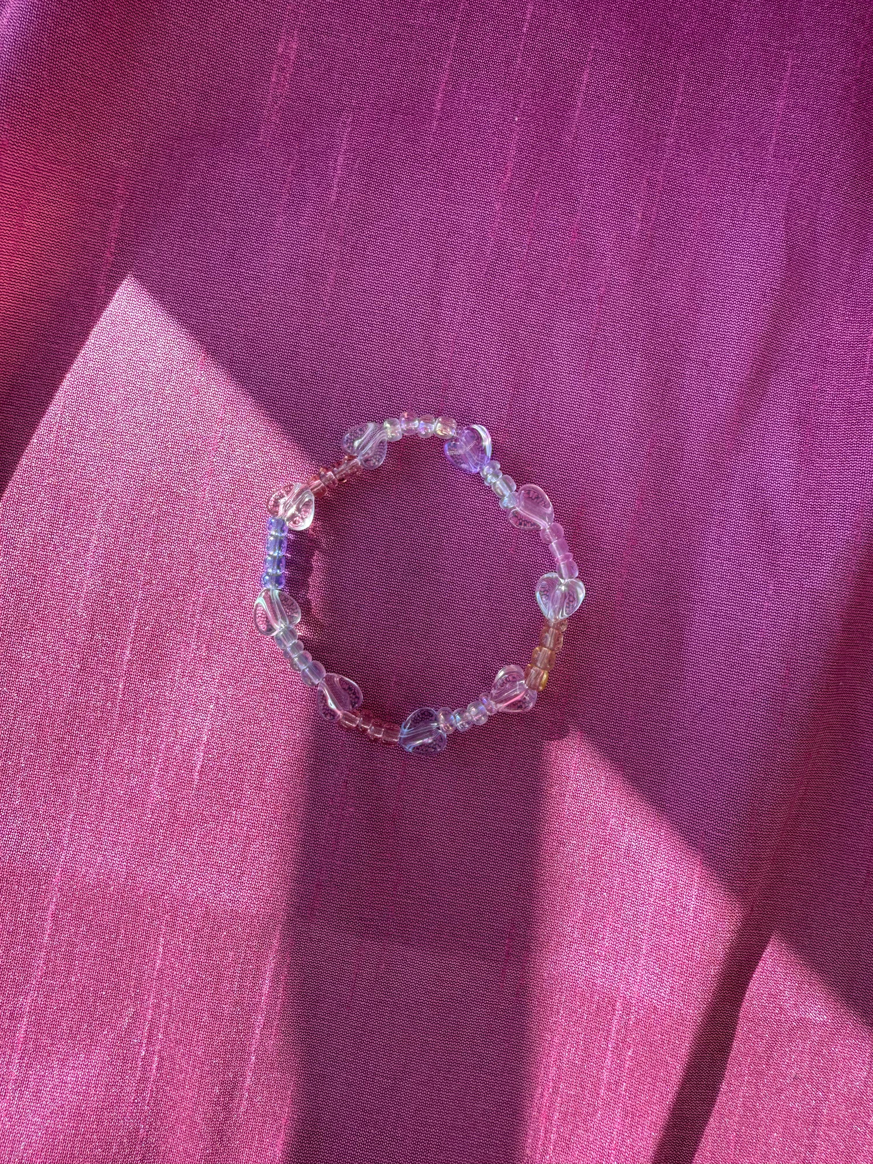 Sweet and Kind - iridescent purple hearts