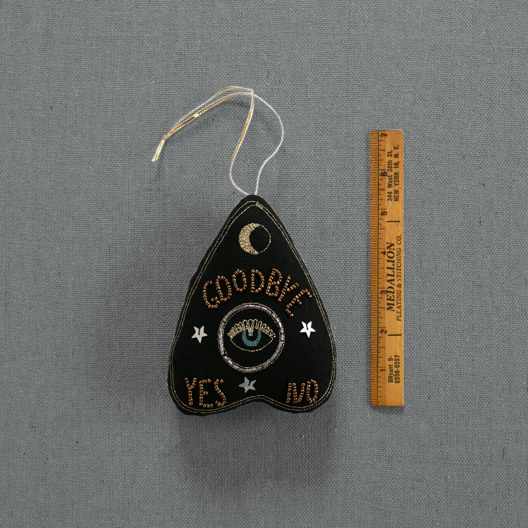 Ouija Board Planchette - Lavender & Cotton Ornament, Token