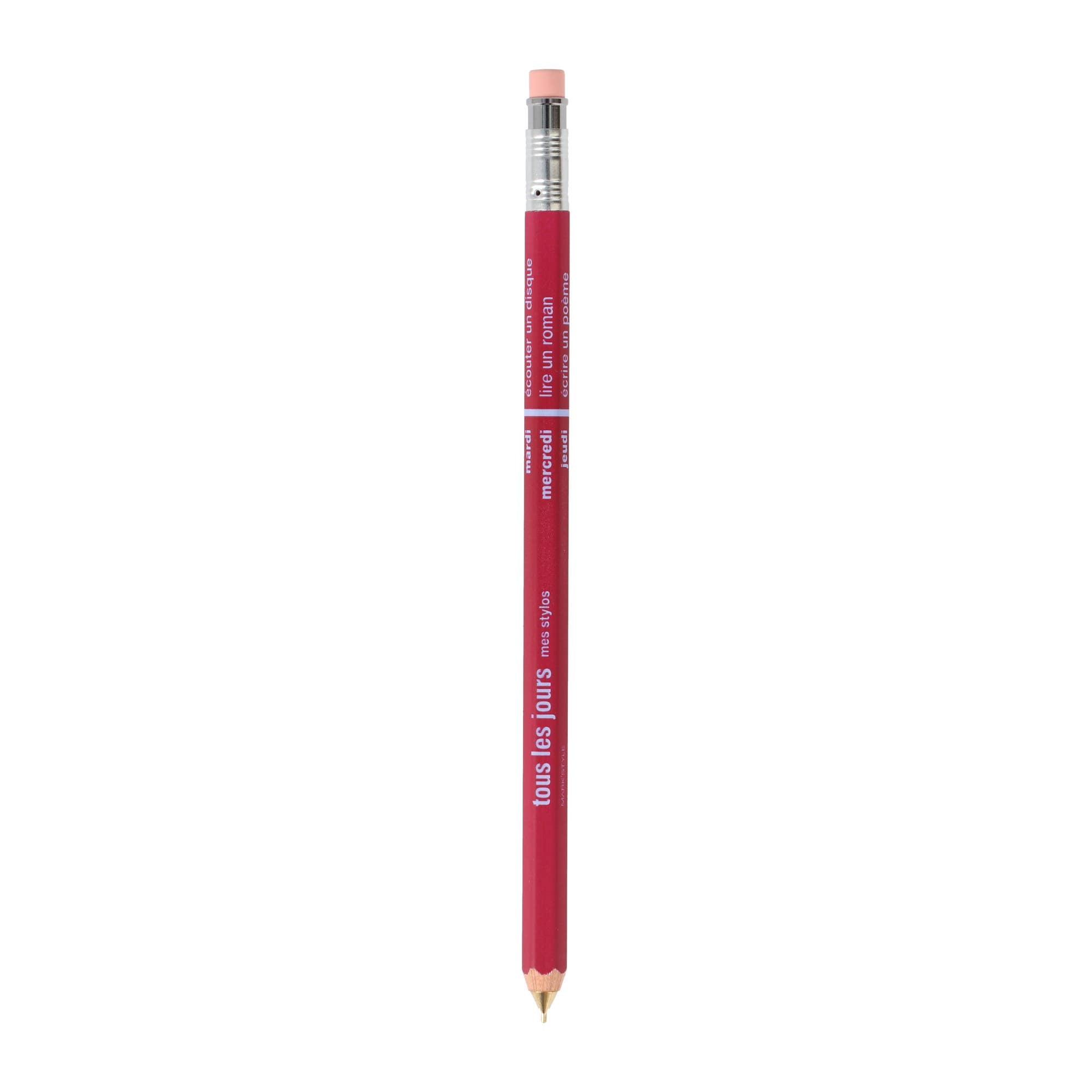 Olive Green Mechanical Pencil with Eraser tous les jours / MARK'STYLE