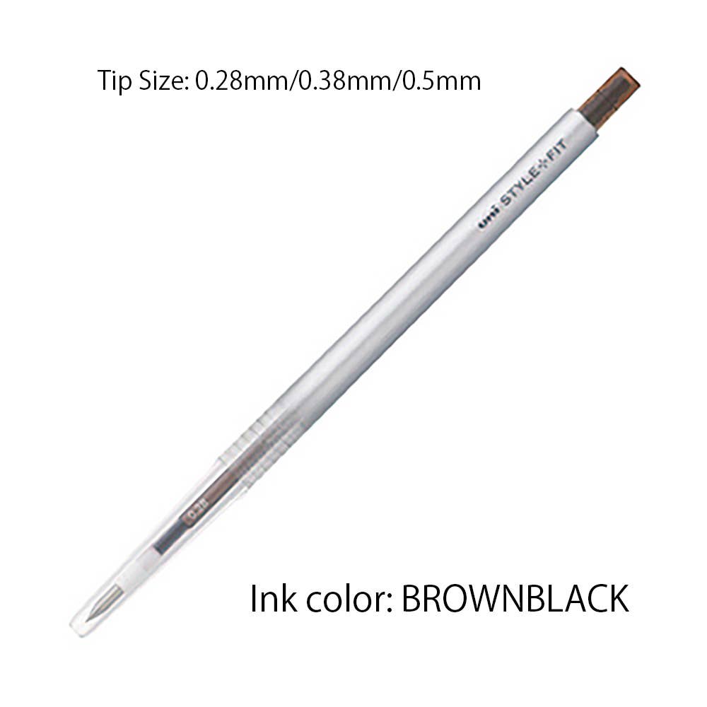 Blue Black UNI MITSUBISHI STYLE FIT SINGLE COLOR SLIM GEL PEN / 0.38mm