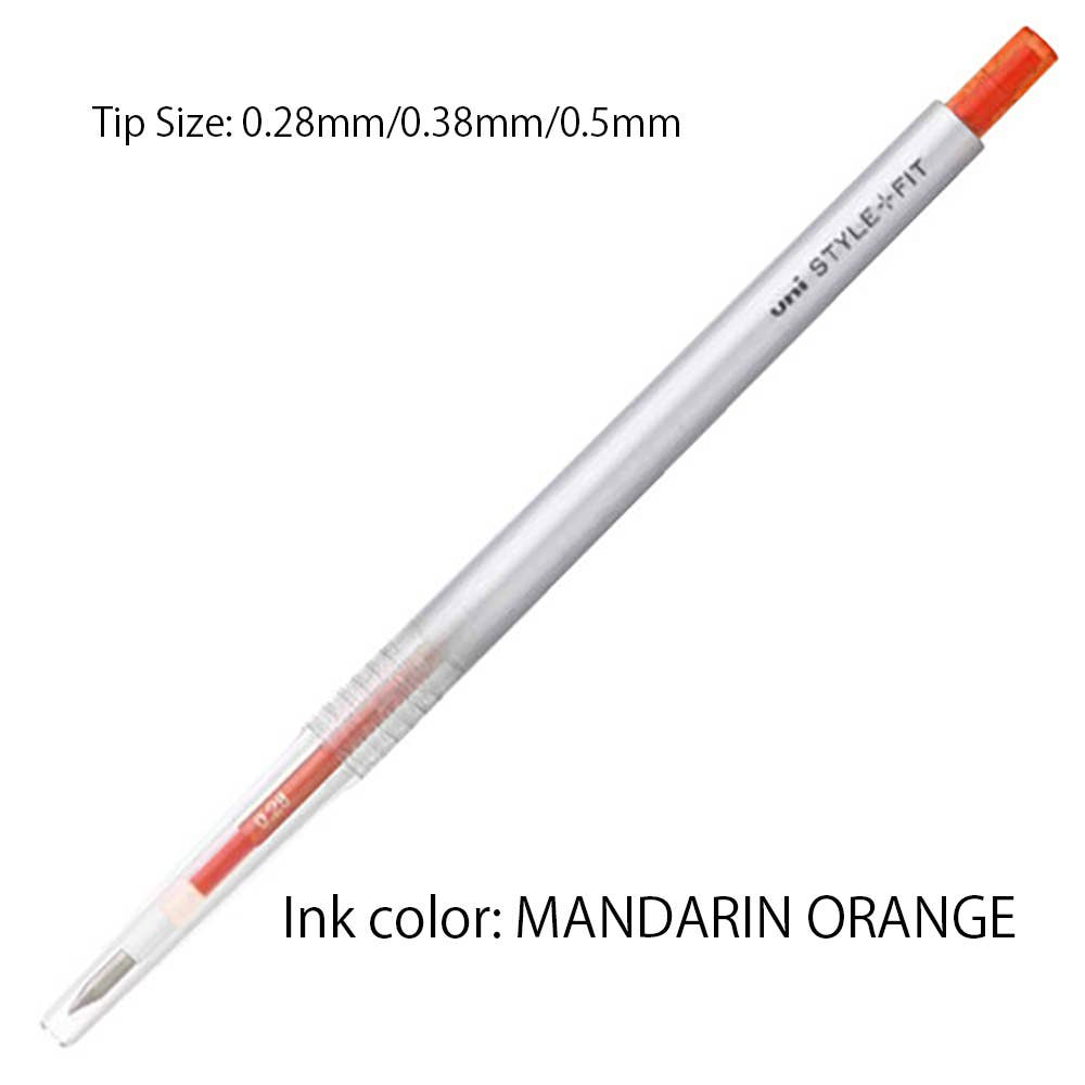 【JAPANESE】UNI MITSUBISHI STYLE FIT SINGLE COLOR SLIM GEL PEN: Black / 0.38mm