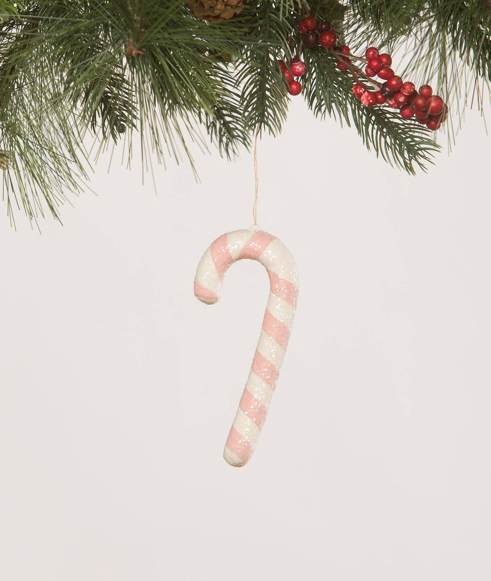 Pink Candy Cane Ornament