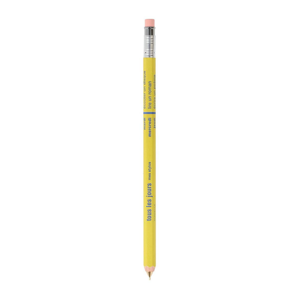 Mechanical Pencil with Eraser tous les jours / MARK'STYLE: White