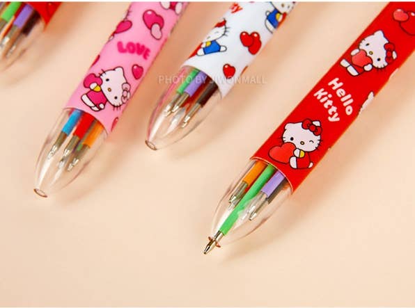 Sanrio Characters 6 Color Ball Point Pencil- 0.7mm : Hello Kitty