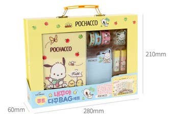 Pochacco Cute Diary Deco Bag Set/ Sanrio/ gift set