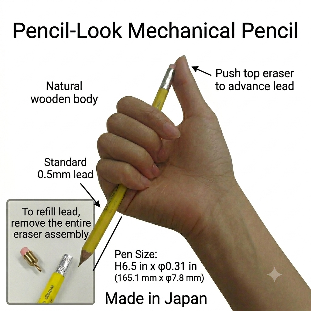 Mechanical Pencil with Eraser tous les jours / MARK'STYLE: Light Blue