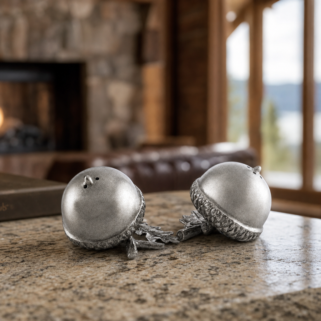 Pewter Acorn Salt & Pepper Set