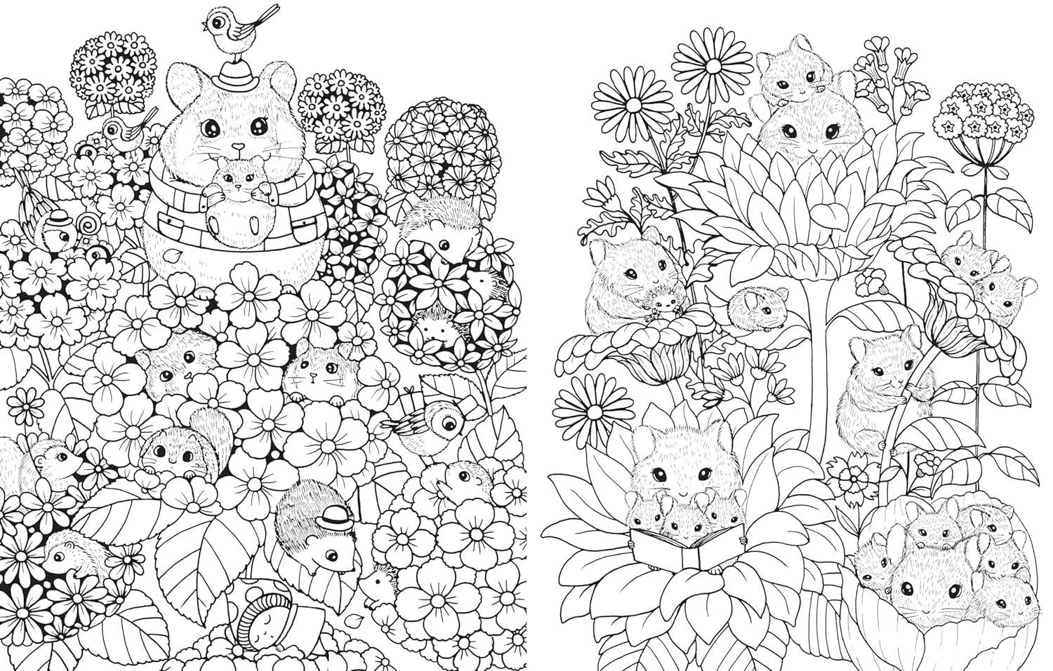 A Million Baby Animals Coloring Book by Lulu Mayo