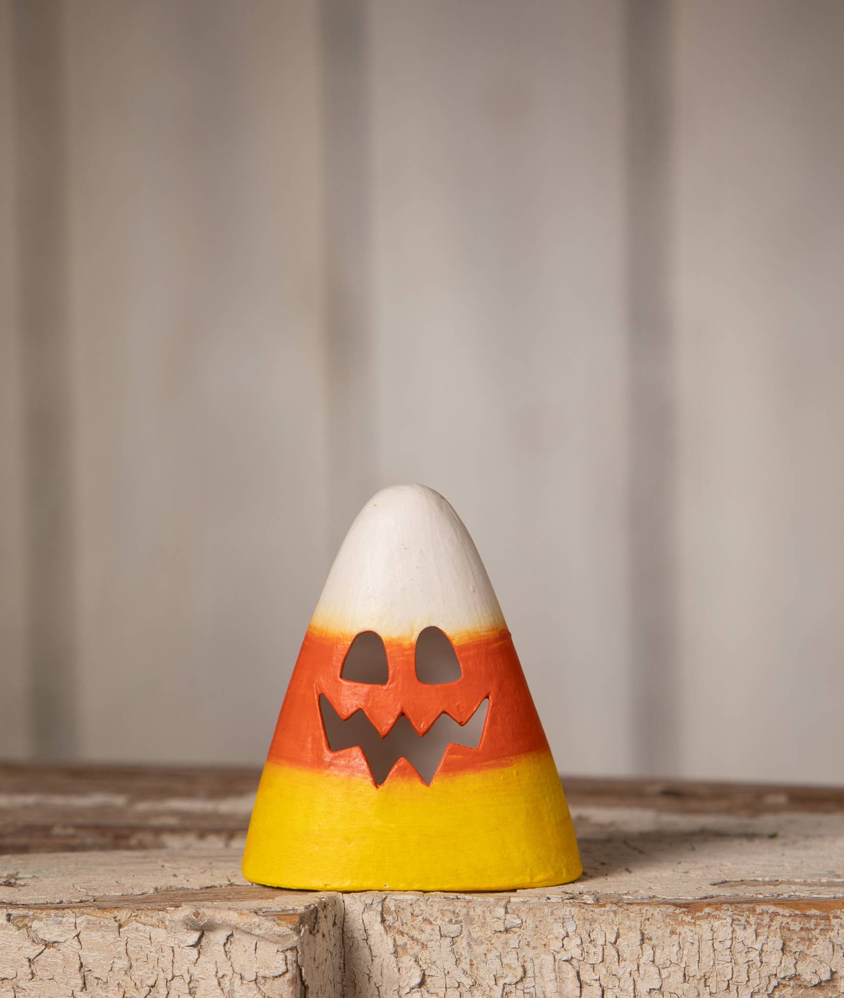 Scary Candy Corn Luminary