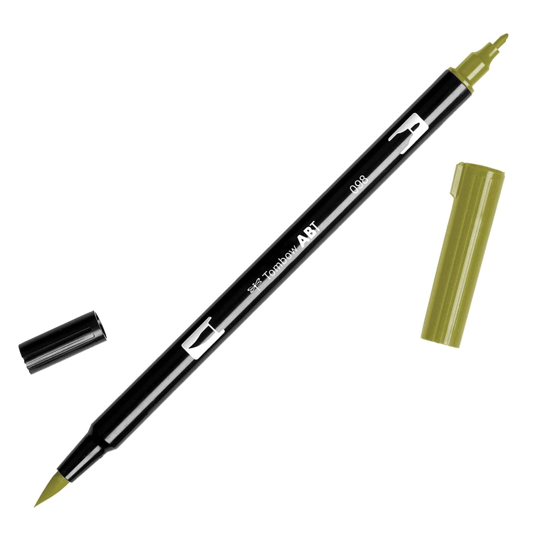 Dual Brush Pen Art Markers - Open Stock: 076 Green Ochre - SKU# 56509