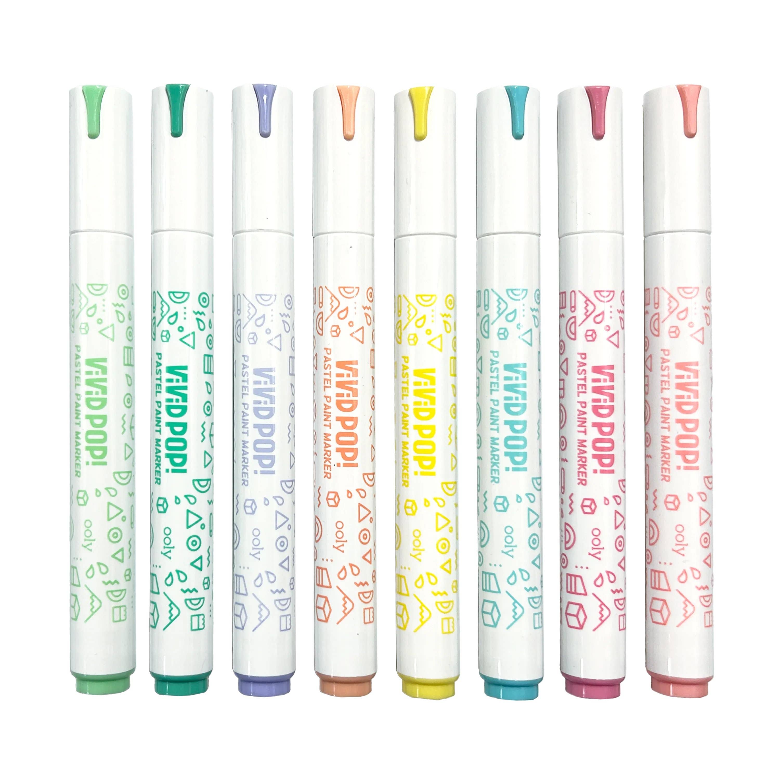 Vivid Pop!: Opaque Water-Based Paint Markers - Pastel (Set o