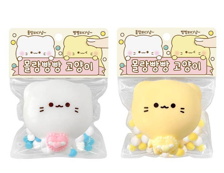 Pocket Cat Mochi Squishy – Soft Sensory Stress Toy