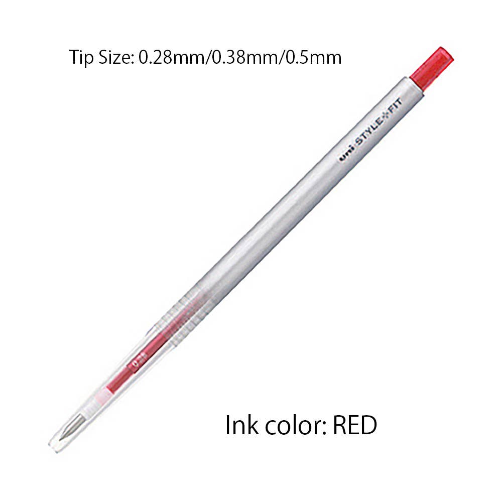 Blue Black UNI MITSUBISHI STYLE FIT SINGLE COLOR SLIM GEL PEN / 0.38mm