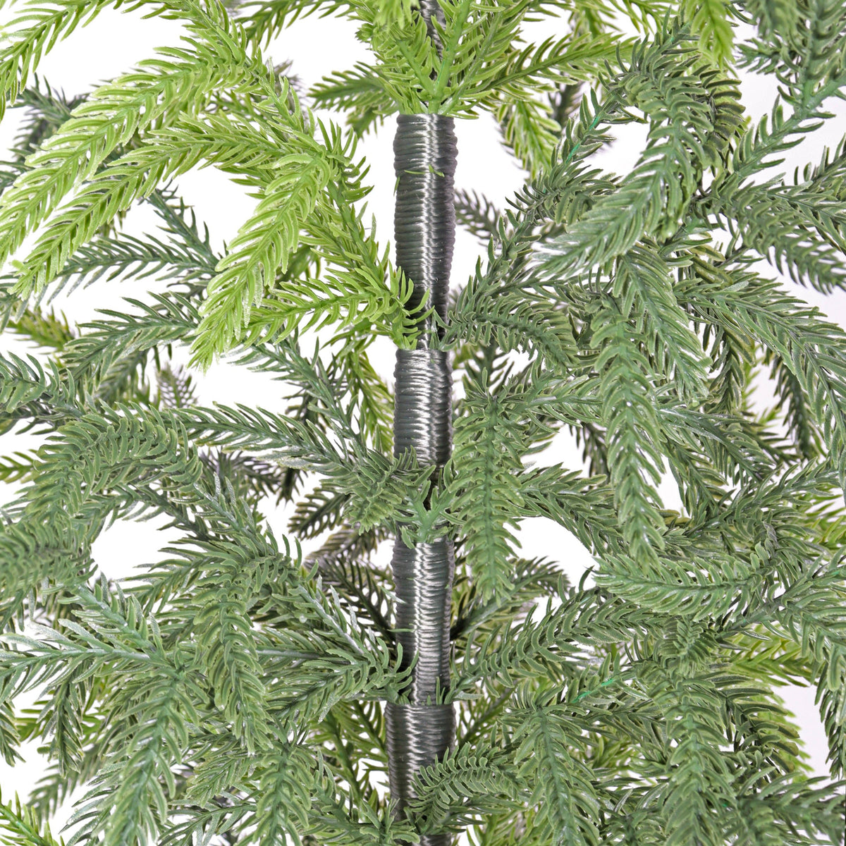 Artificial Pine Tree in Black Pot, 4- or 5-Foot, Single or Set of 2: 4' / 1pc/set