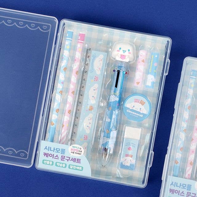 Sanrio Cinnamoroll Pencil, Pen School Office Stationery Set: Cinnamoroll