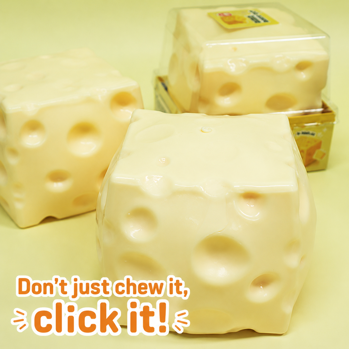 Premium Cheese Squishy Toy Super Soft Jumbo Stress Relief
