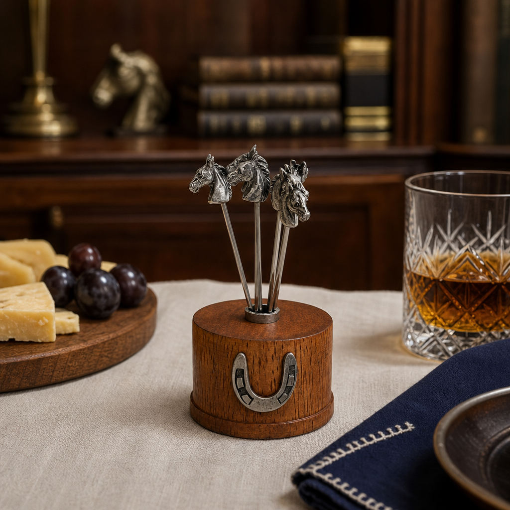Equestrian Cheese Pick Set