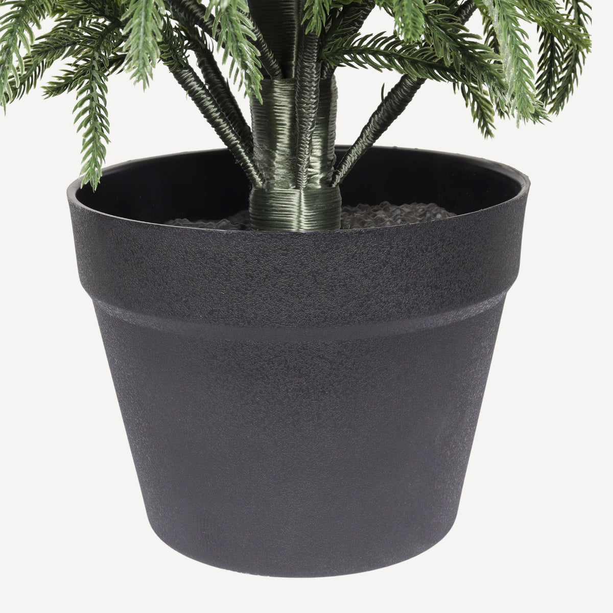 Artificial Pine Tree in Black Pot, 4- or 5-Foot, Single or Set of 2: 4' / 1pc/set