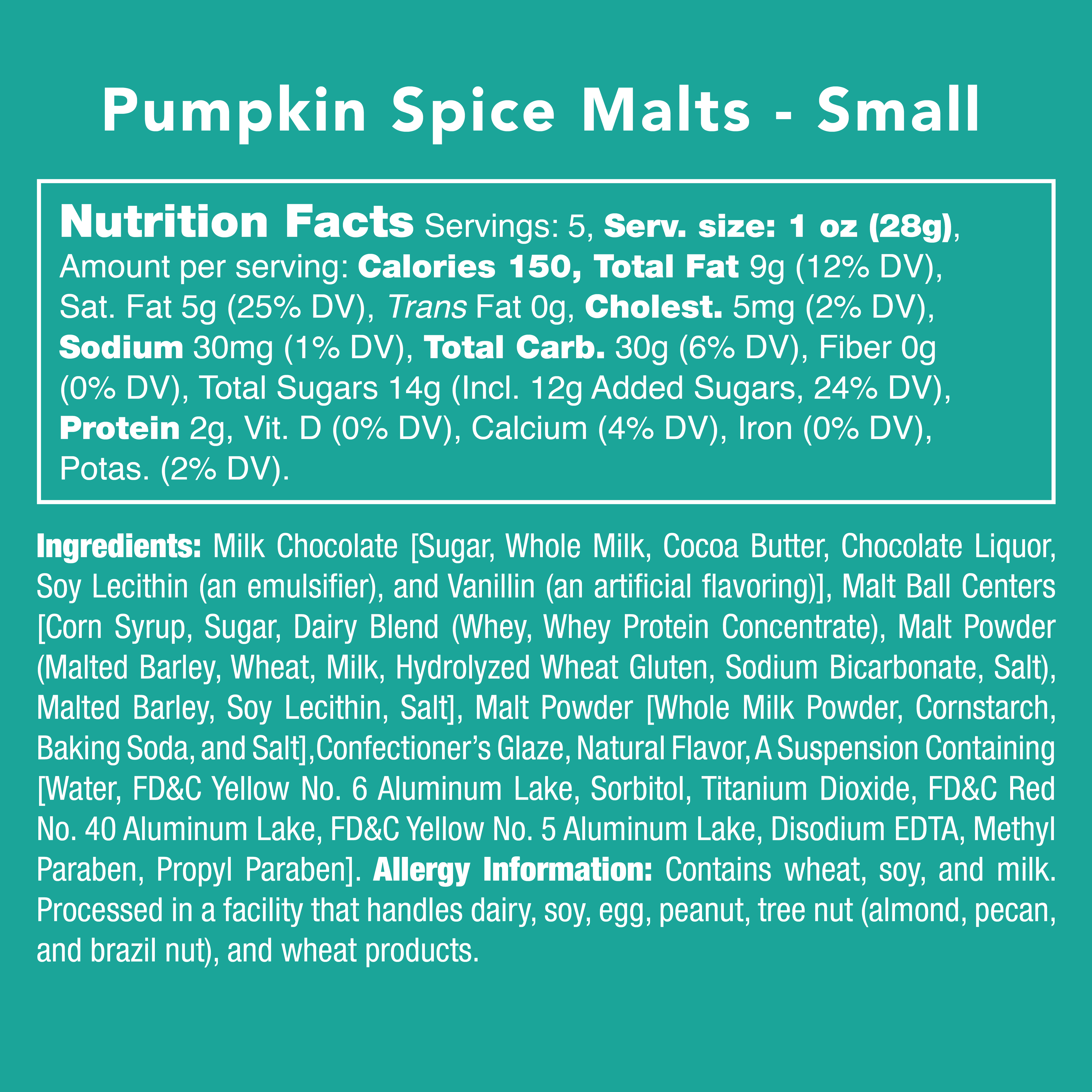 Pumpkin Spice Malts *AUTUMN COLLECTION*