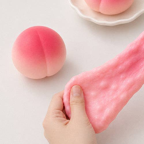 Peach Crunch Squishy – Soft & Stretchy ASMR Fidget Toy