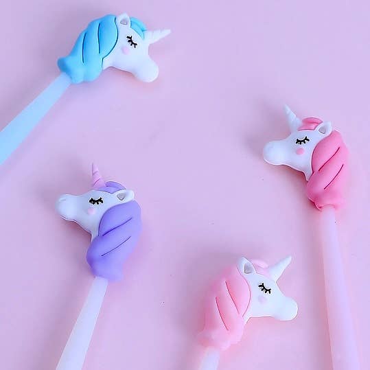 UNICORN WIGGLE GEL PEN- light pink