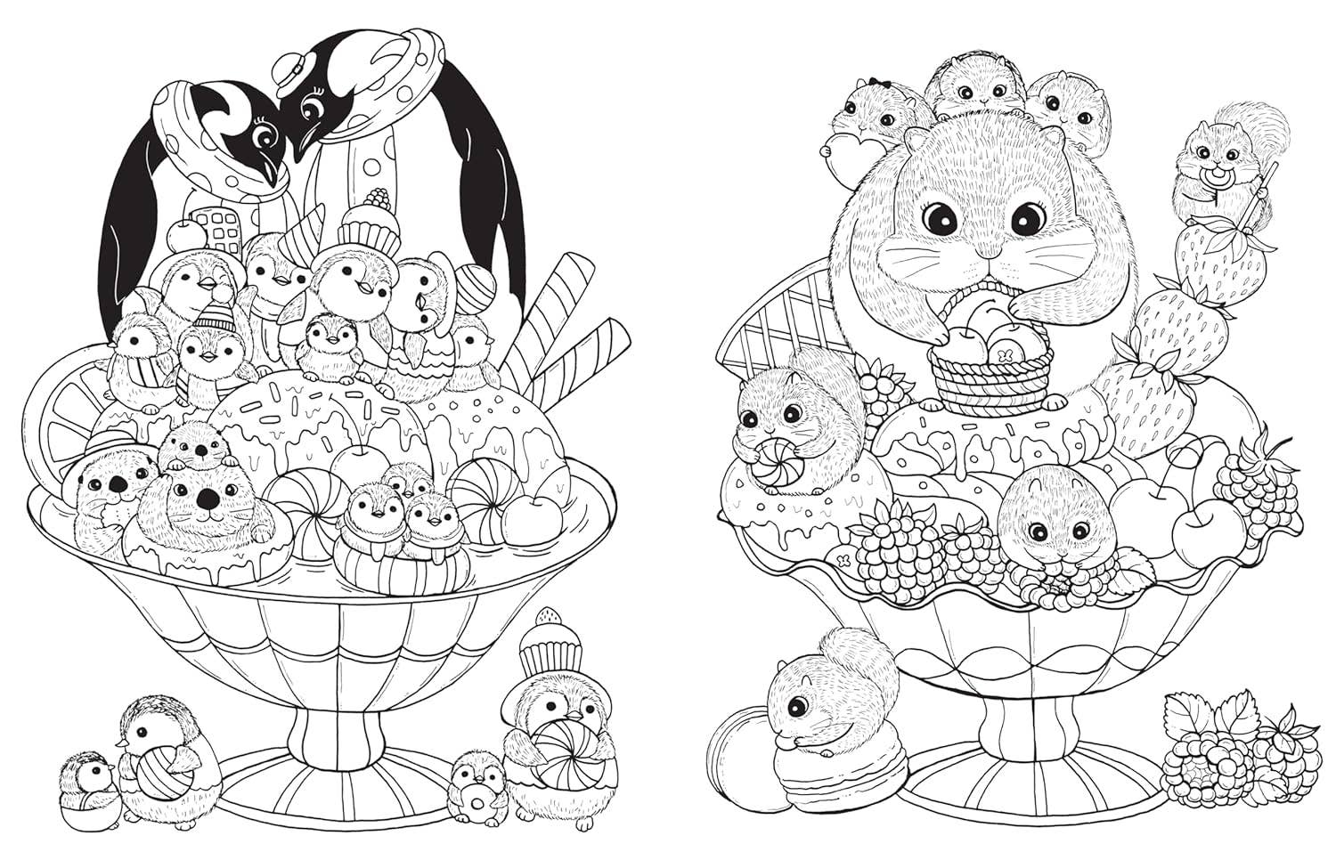 A Million Baby Animals Coloring Book by Lulu Mayo