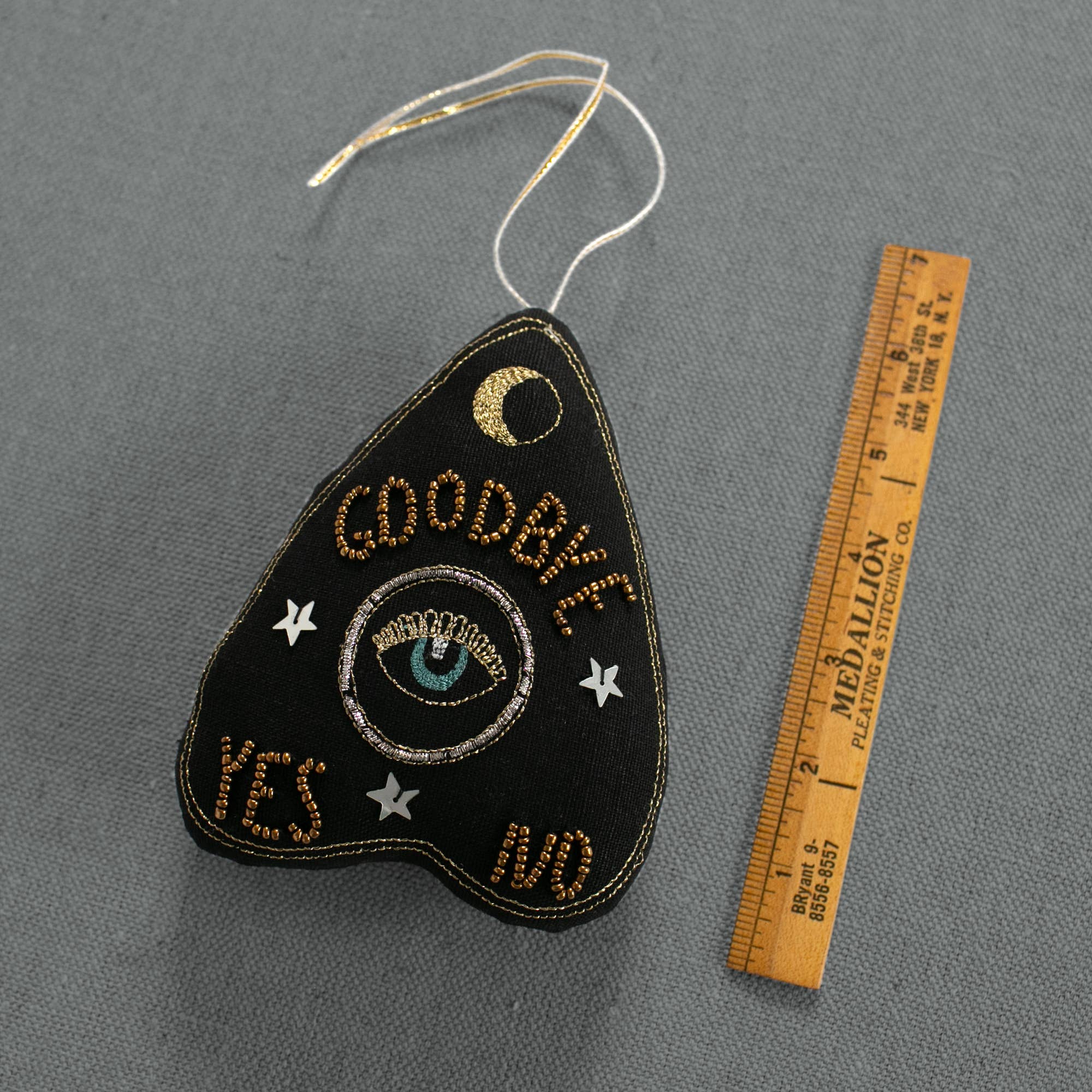 Ouija Board Planchette - Lavender & Cotton Ornament, Token