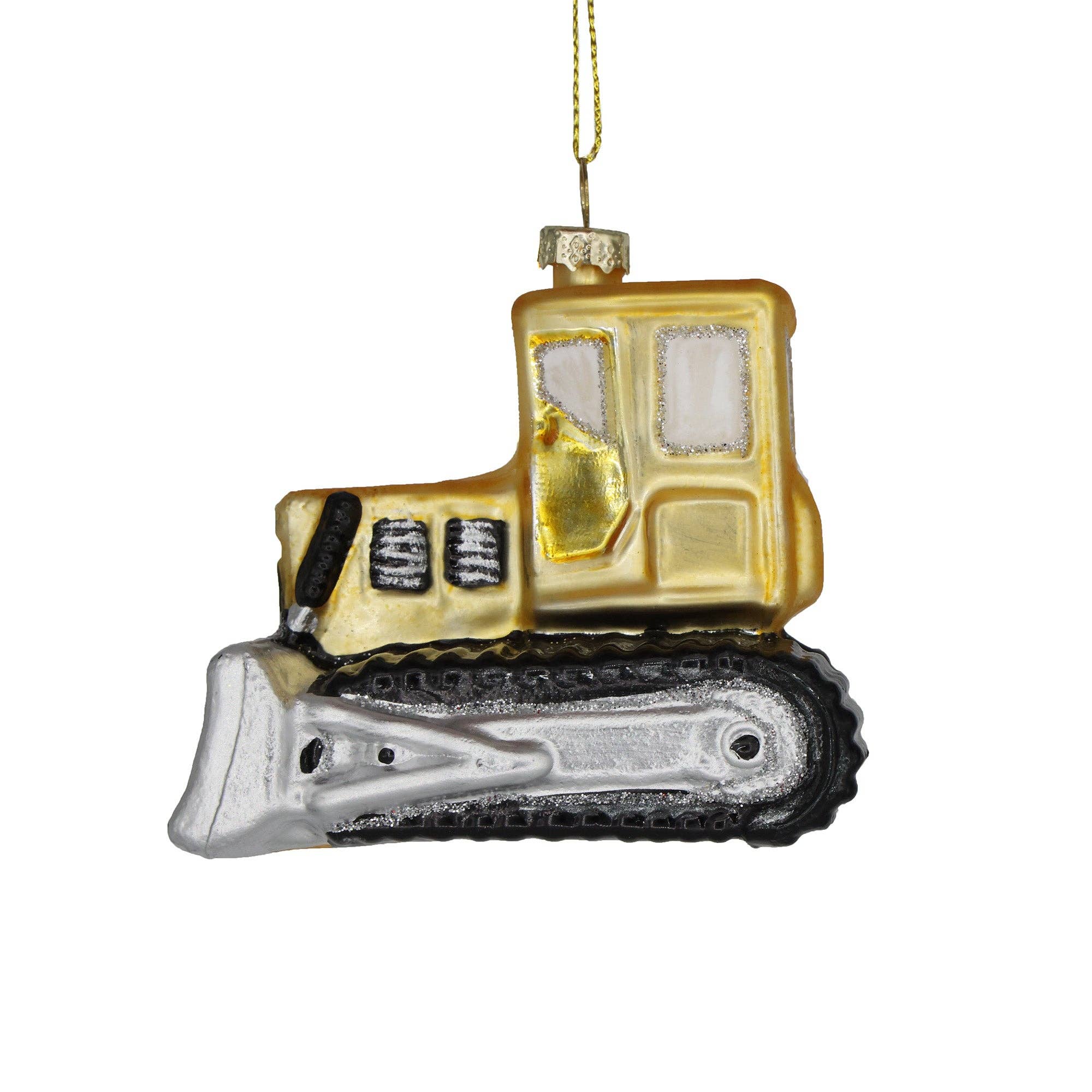 Christmas 2024 Glass Ornament Bulldozer Handmade 108 Styles