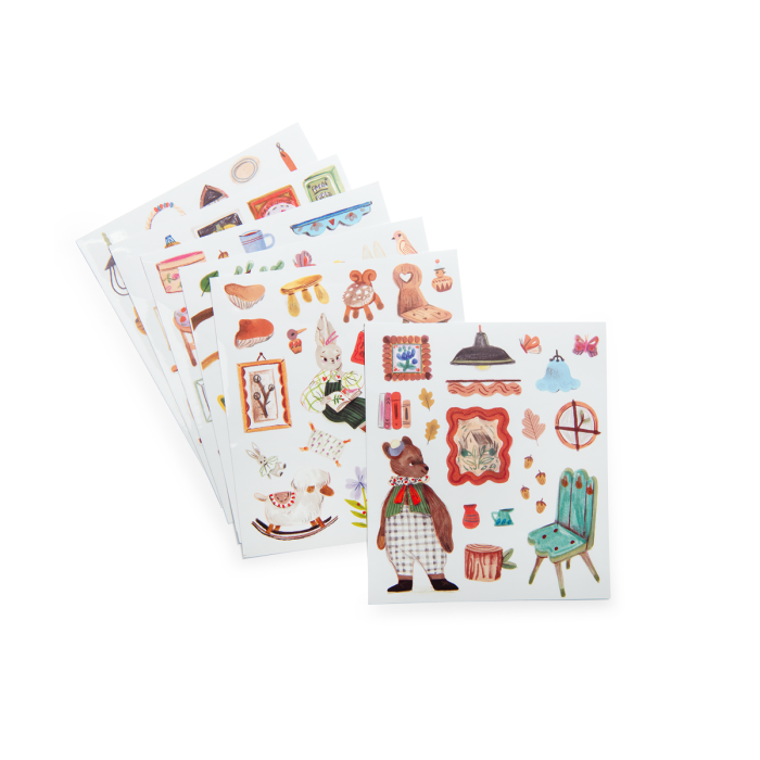 Les Minouchkas Coloring Book & Stickers